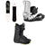 Salomon Super 8 Snowboard + District Snowboard Bindings + Dialogue Focus Boa Snowboard Boots 2021