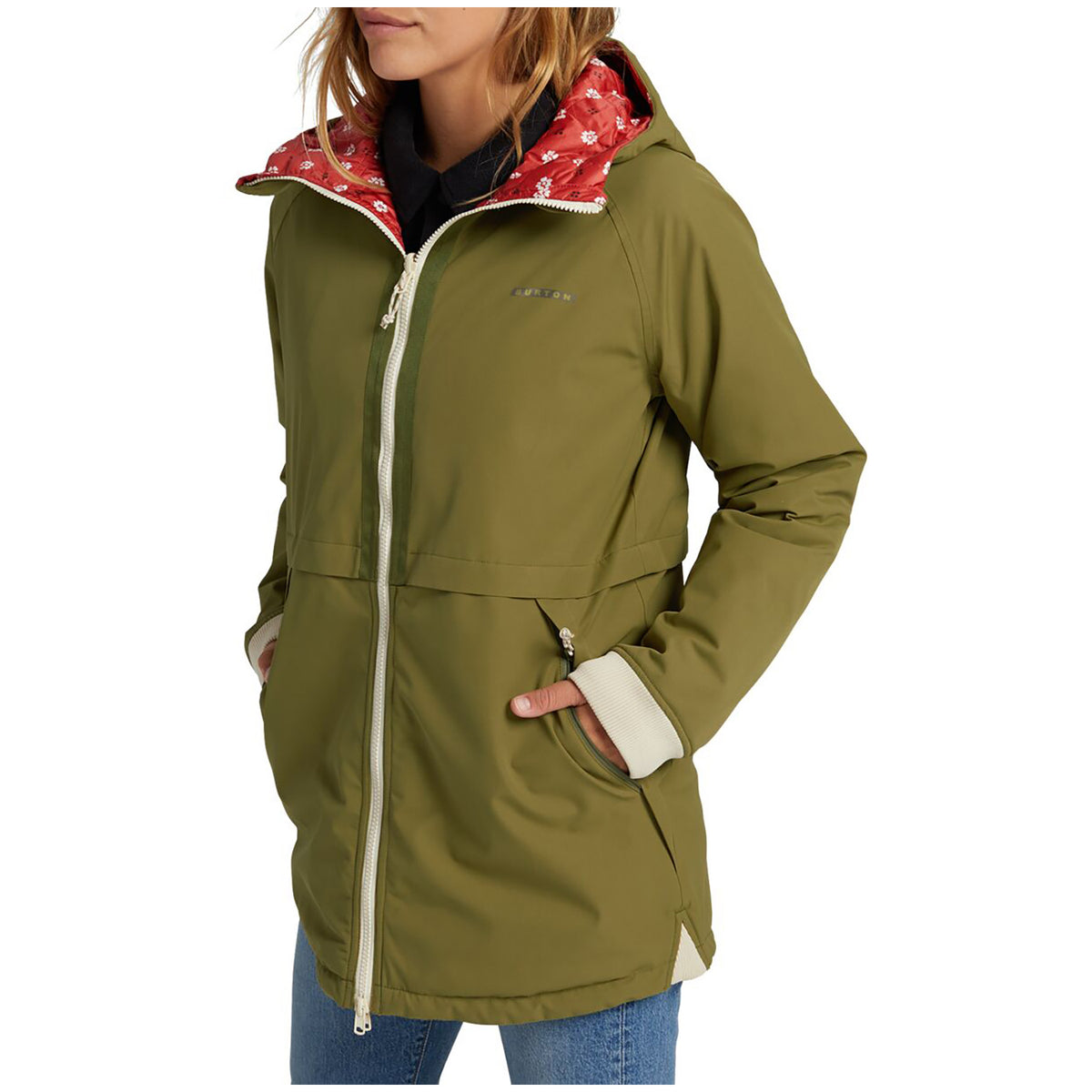 Burton Moondaze Jacket - Women's Martini Olive/Deconstructed Bandana