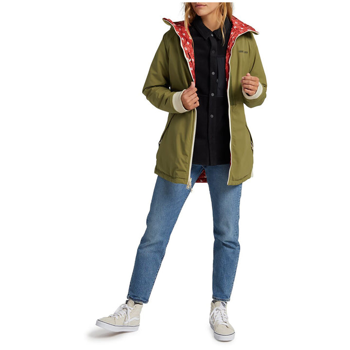 Burton Moondaze Jacket - Women's Martini Olive/Deconstructed Bandana