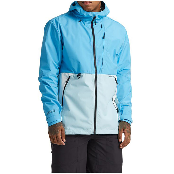 Burton GORE-TEX INFINIUM™ Multipath Jacket - Men's Cyan/Iced Aqua/Stout White