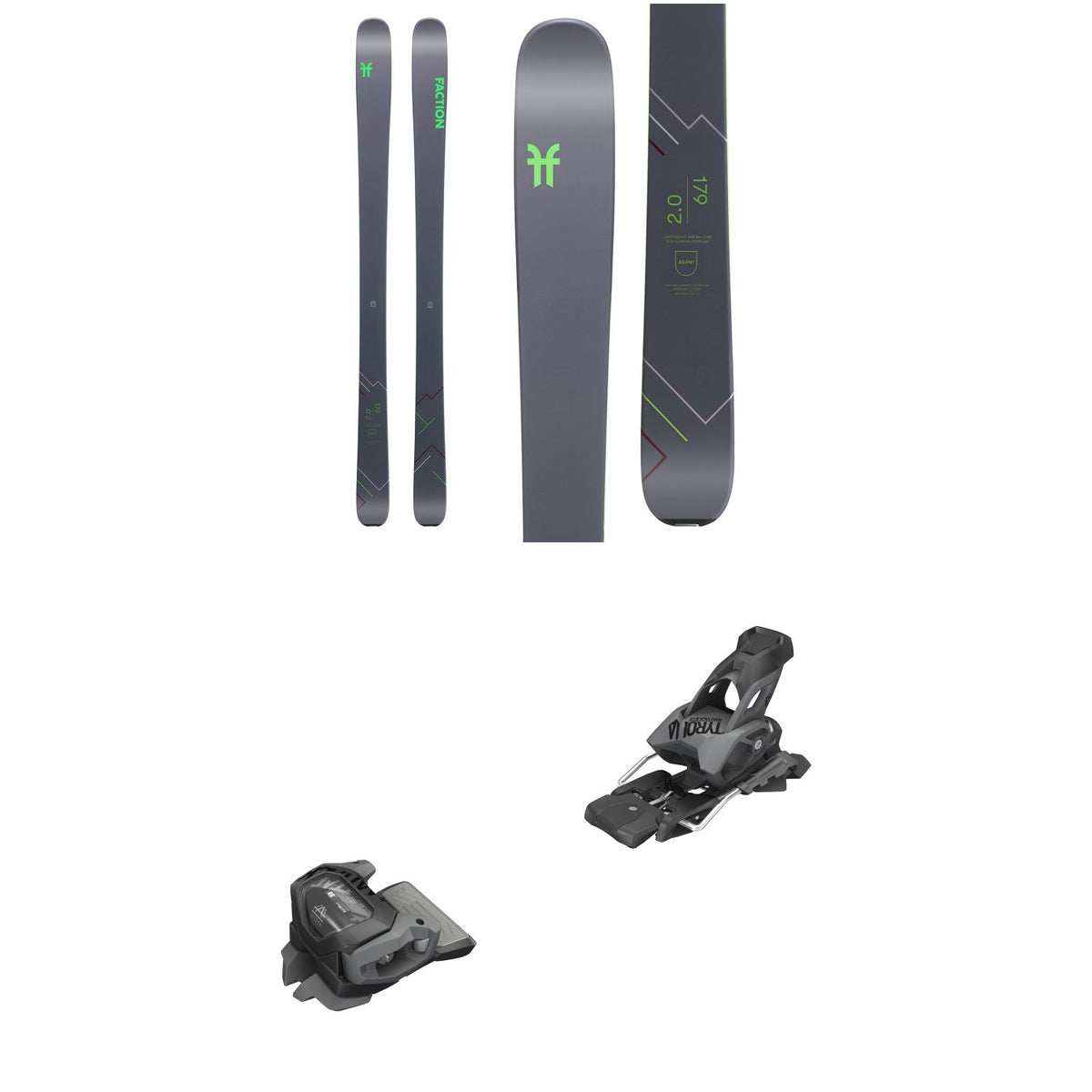 Faction Agent 2.0 Skis 2020 + Tyrolia evo Attack² 13 GW Bindings