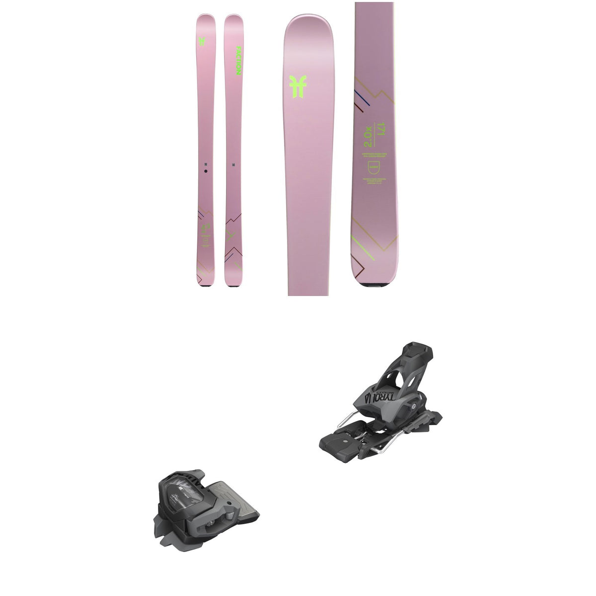 Faction Agent 2.0X Skis - Women's 2020 + Tyrolia evo Attack² 13 GW Bindings