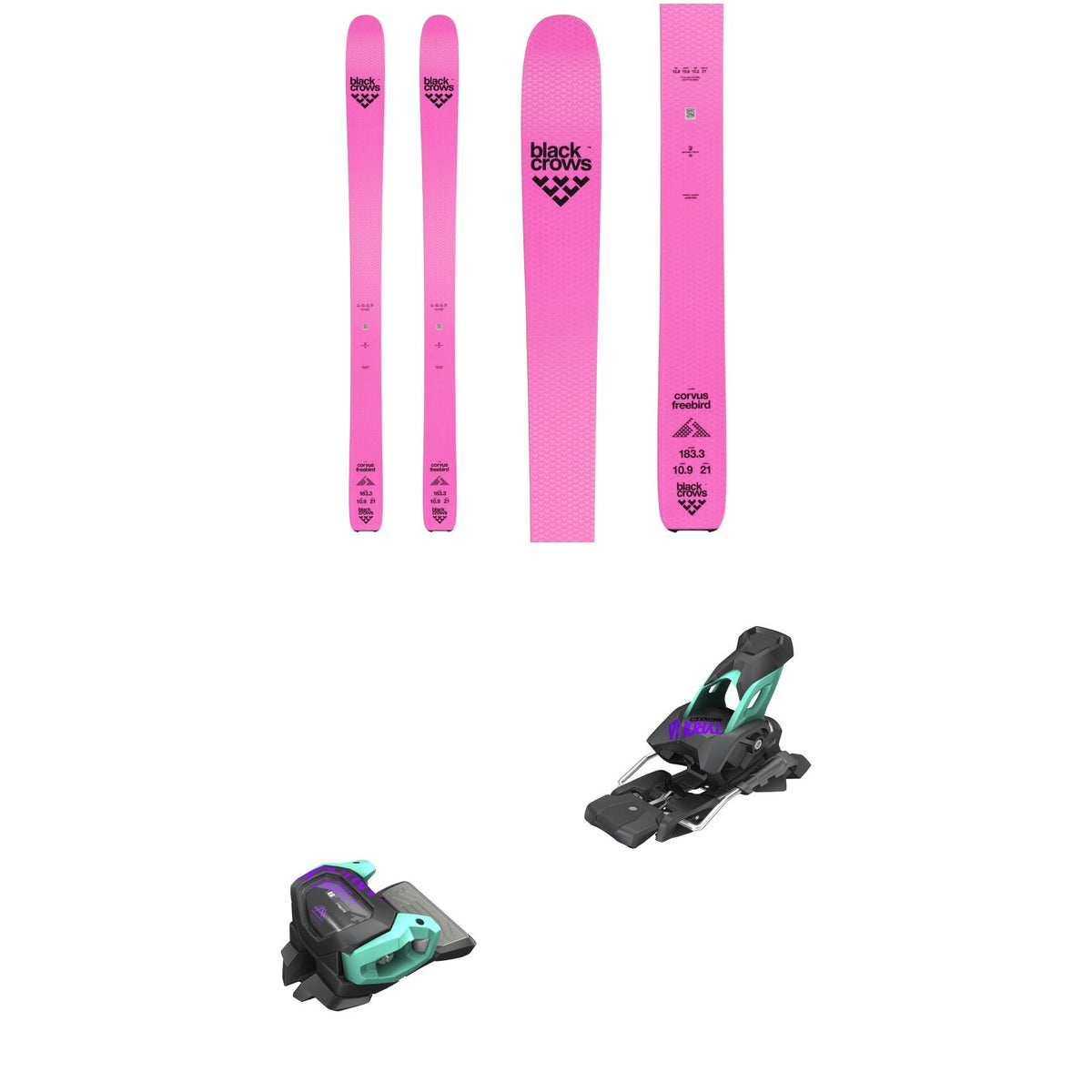 Black Crows Corvus Freebird Skis 2020 + Tyrolia evo Attack² 13 GW Bindings