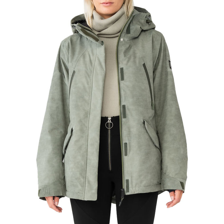 Holden Fishtail Insulated Jacket - Women's Dark Olive Distressed