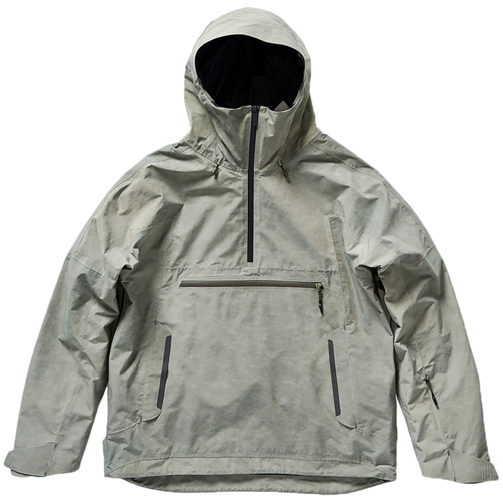 Holden Side Zip Anorak - Men's Dark Olive Distressed