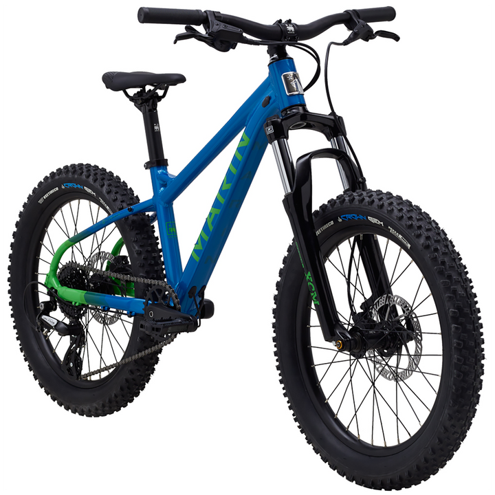 Marin San Quentin 20" Complete Mountain Bike - Kids' 2022 Gloss Blue/Green/Black