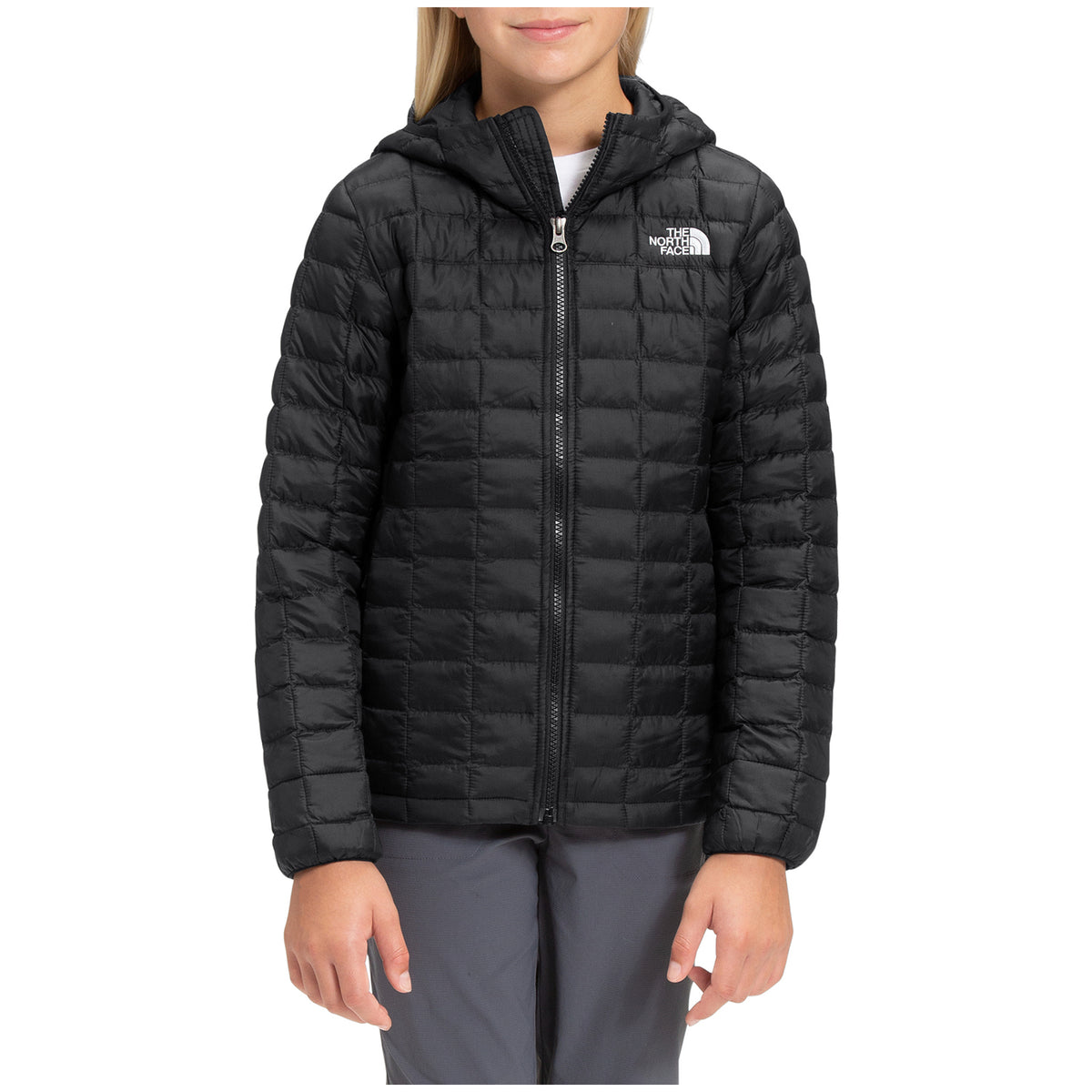The North Face ThermoBall Eco Hoodie - Girls' TNF Black