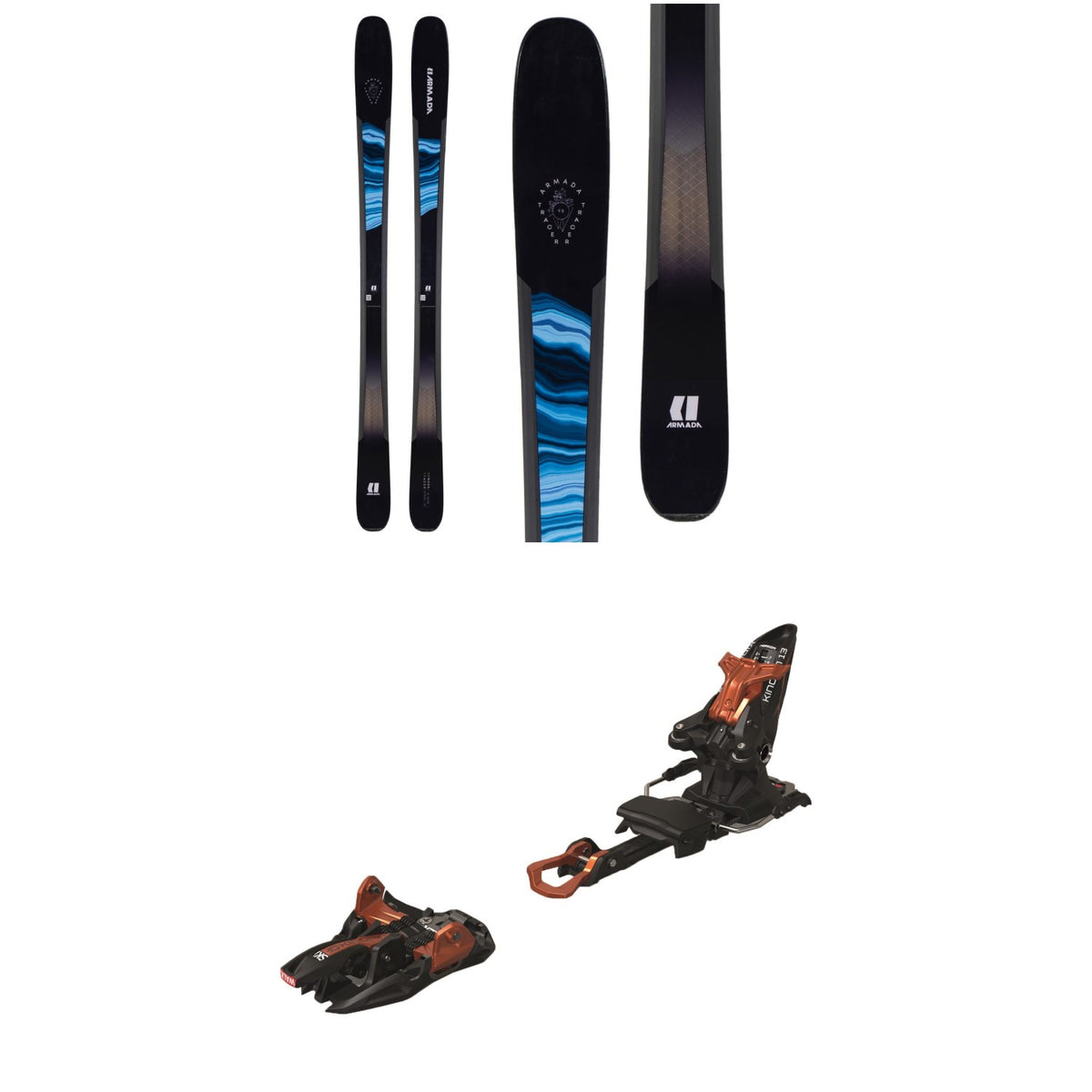 Armada Tracer 98 Skis + Marker Kingpin 13 Alpine Touring Ski Bindings 2020
