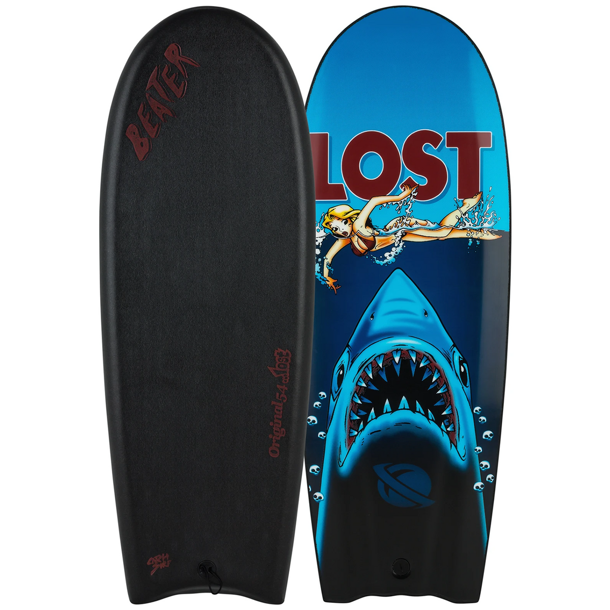 Catch Surf Beater Original 54 - Lost Edition 6 Surfboard Black/Shark Attack