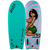 Catch Surf Beater Original 54 Twin - Lost Edition 5 Surfboard Turquoise/Hula Girl::Turquoise/Hula Girl