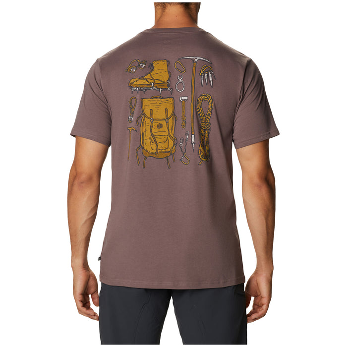 Mountain Hardwear Climbing Gear T-Shirt - Men's Warm Ash