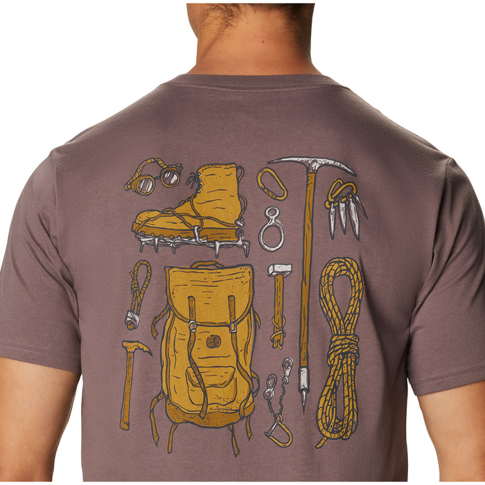 Mountain Hardwear Climbing Gear T-Shirt - Men's Warm Ash