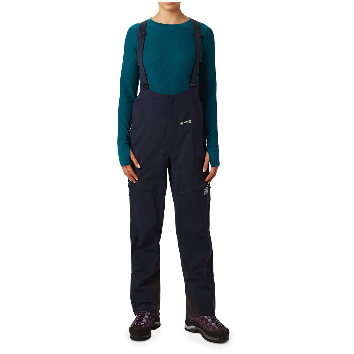Mountain Hardwear Exposure/2 GORE-TEX Pro Short Bibs - Women's Dark Zinc