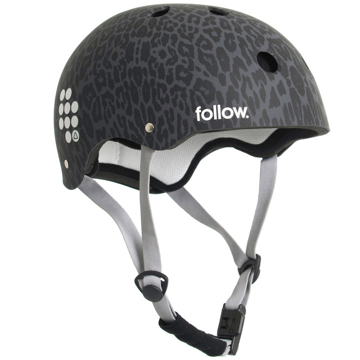 Follow Pro Graphic Wakeboard Helmet Leopard