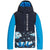 Quiksilver Side Hit Jacket - Boys' Brilliant Blue Nature Abstrakt