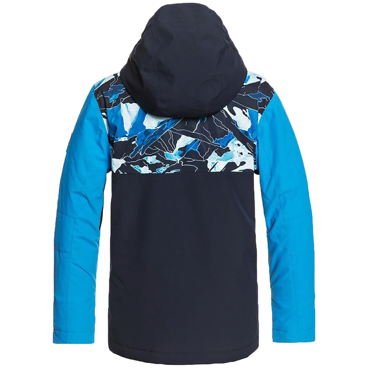 Quiksilver Side Hit Jacket - Boys' Brilliant Blue Nature Abstrakt