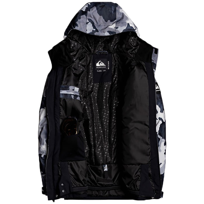 Quiksilver Mission Block Jacket - Men's True Black Bustin Big Camo