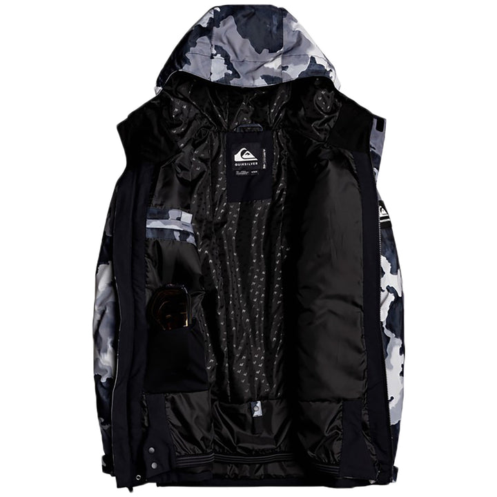 Quiksilver Mission Block Jacket - Men's True Black Bustin Big Camo