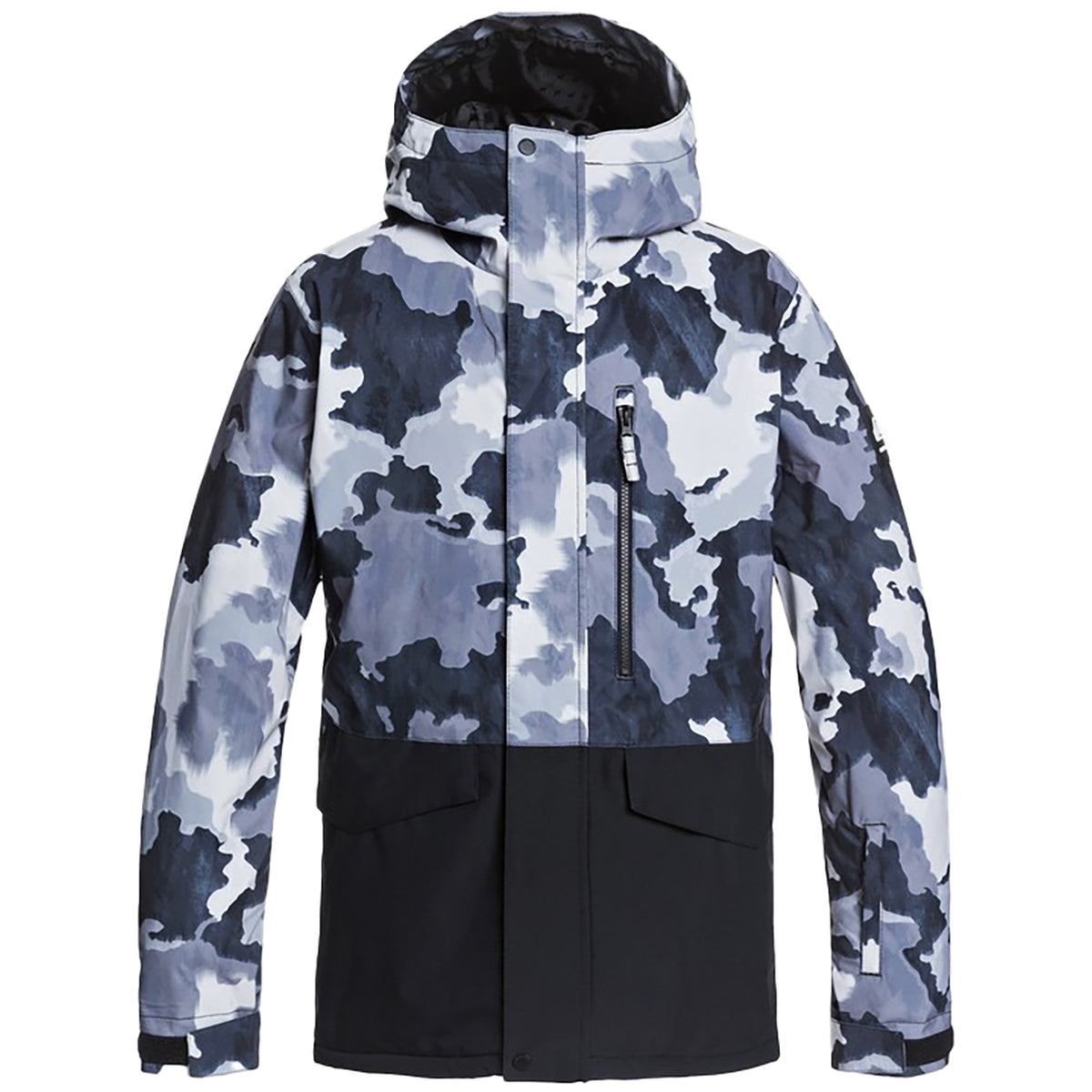 Quiksilver Mission Block Jacket - Men's True Black Bustin Big Camo