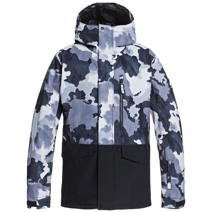 Quiksilver Mission Block Jacket - Men's True Black Bustin Big Camo