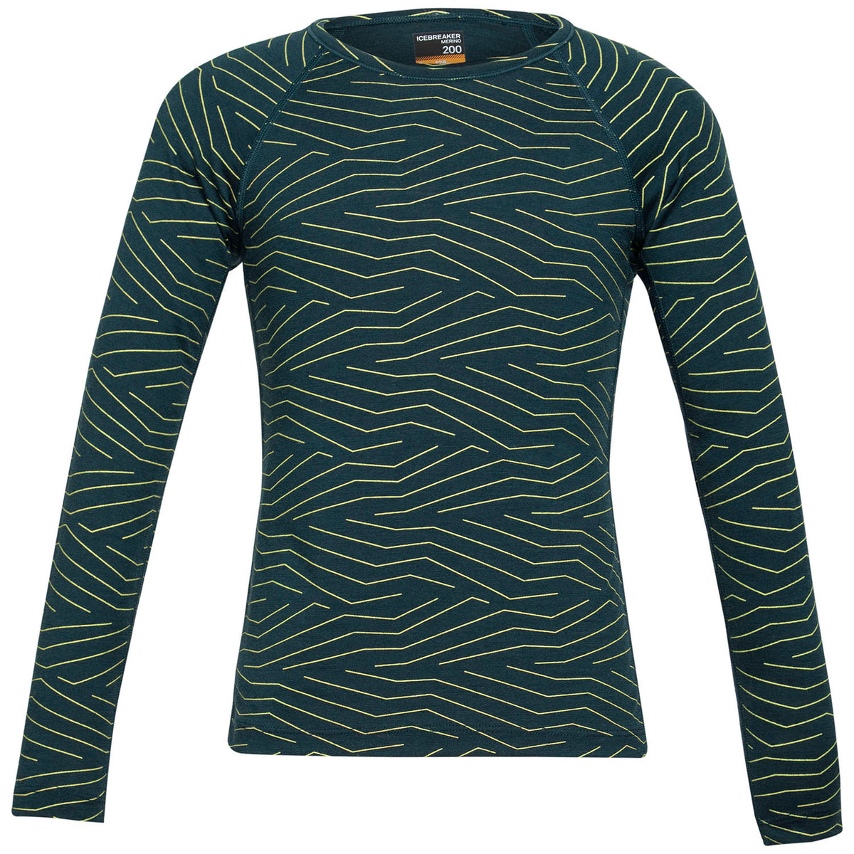 Icebreaker 200 Oasis Napasoq Lines Long Sleeve Crew - Kids' Nightfall