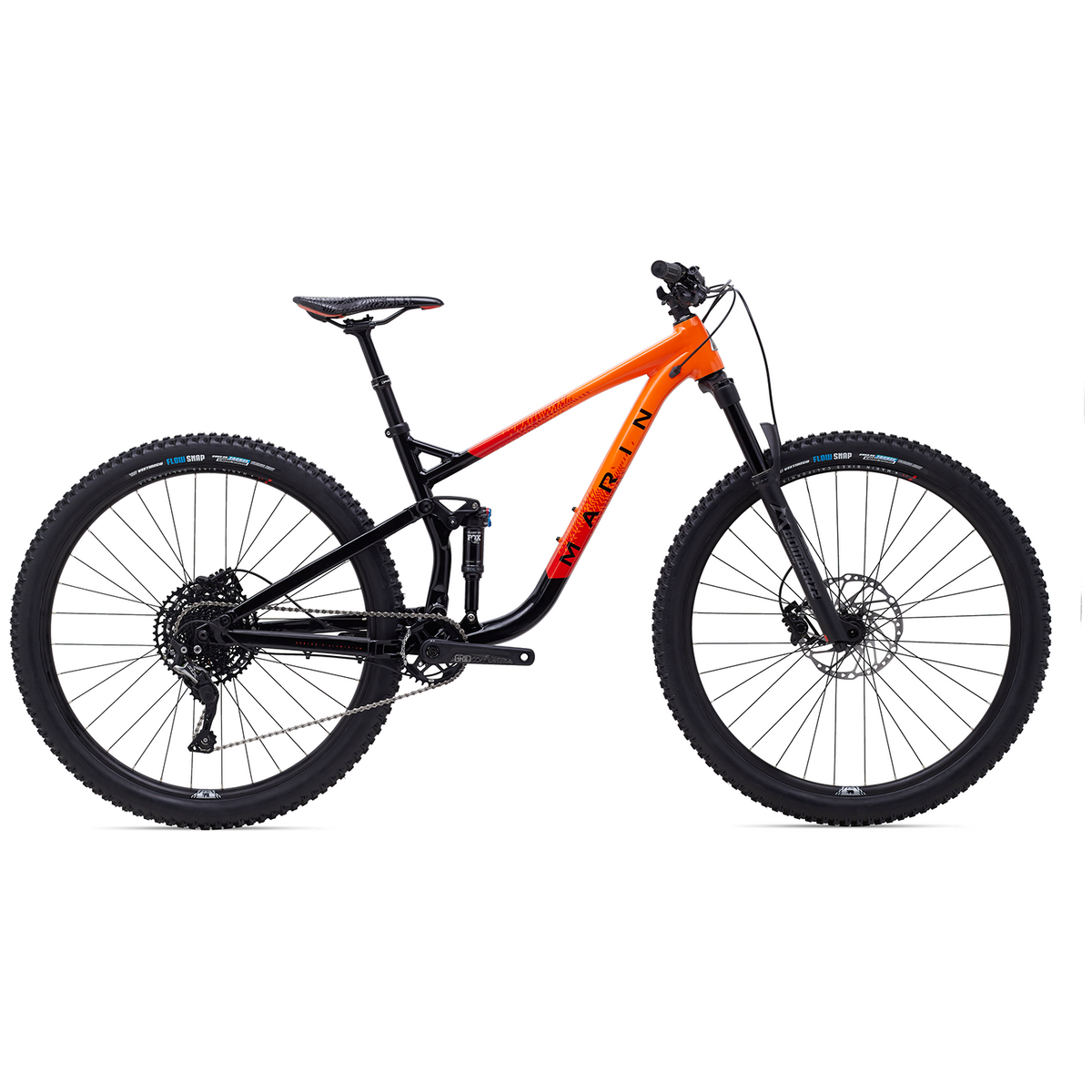 Marin Rift Zone 3 29" Complete Mountain Bike 2022 Gloss Black/Roarange/Red