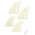 Catch Surf Hi-Performance Quad Fin Set Natural