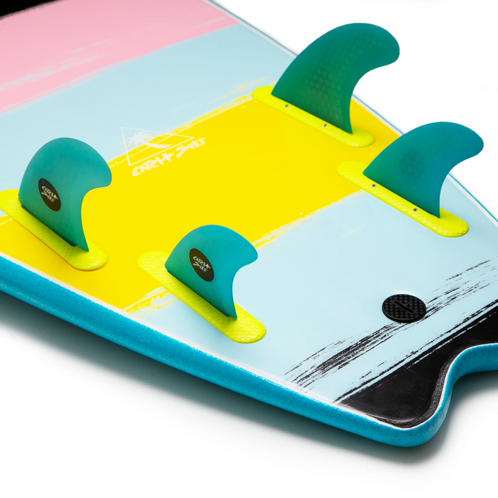 Catch Surf Honeycomb Hi-Performance Quad Fin Set Cyan