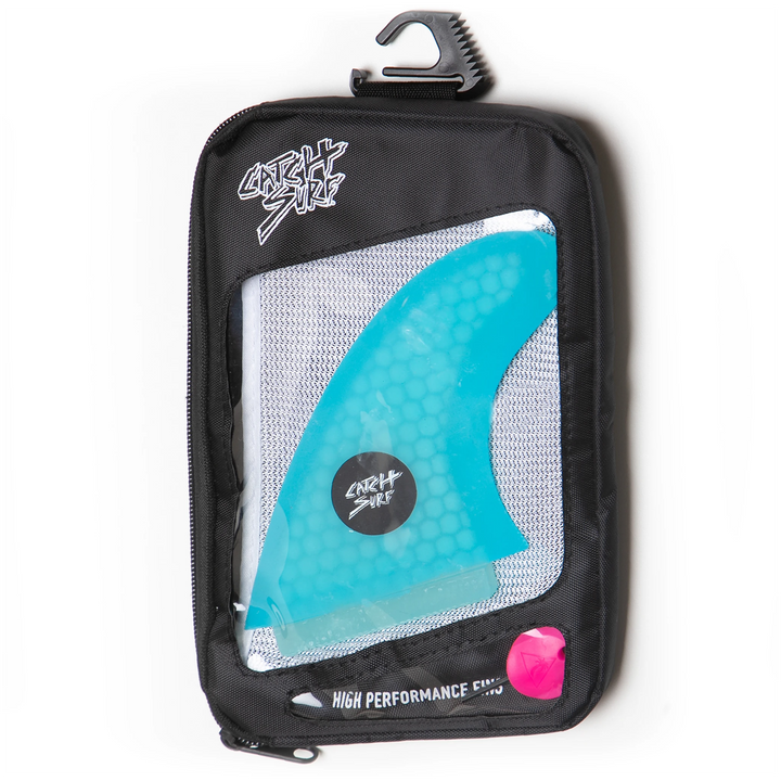 Catch Surf Honeycomb Hi-Performance Tri Fin Set Cyan