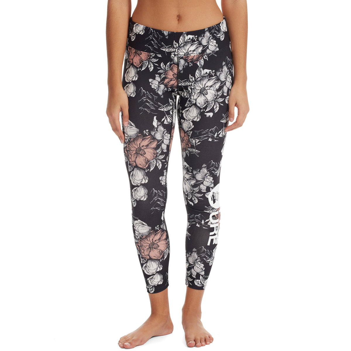 Picture Organic Xina Leggings- Women's Peonies Black