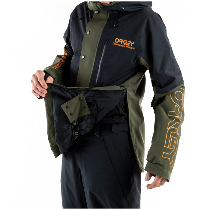 Oakley TNP Lined Shell Anorak - Men's Black/Green