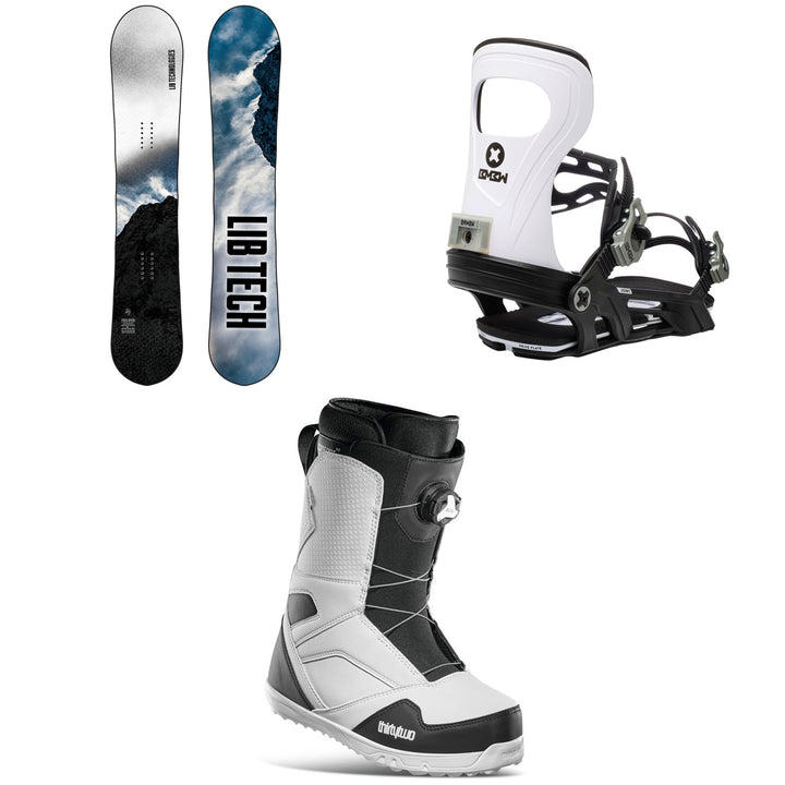 Lib Tech Cold Brew C2 Snowboard + Bent Metal Joint Snowboard Bindings + thirtytwo STW Boa Snowboard Boots 2021