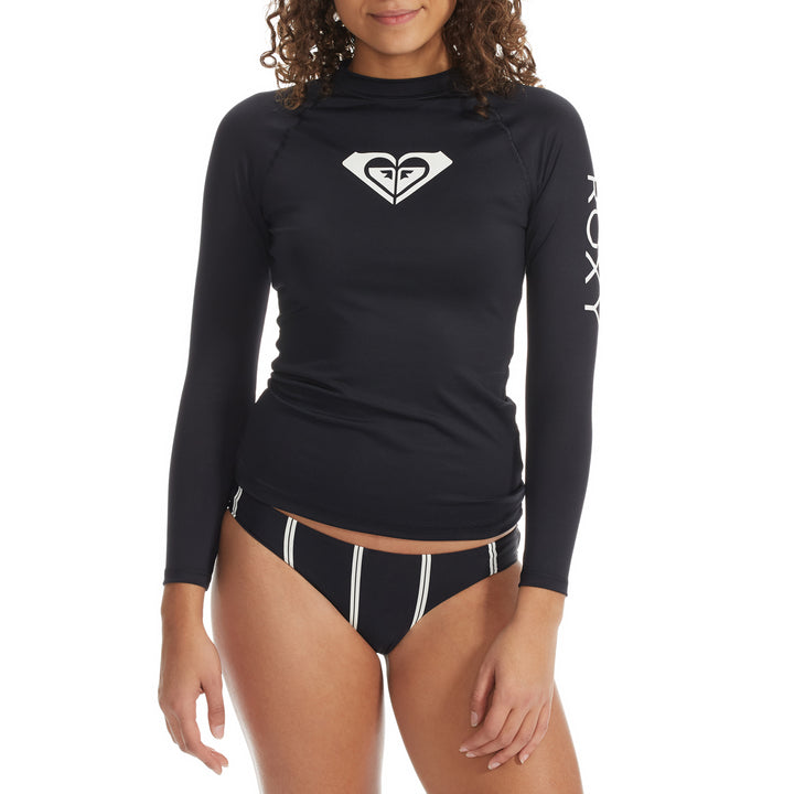 Roxy Whole Hearted Long-Sleeve Rashguard - Women's Anthracite