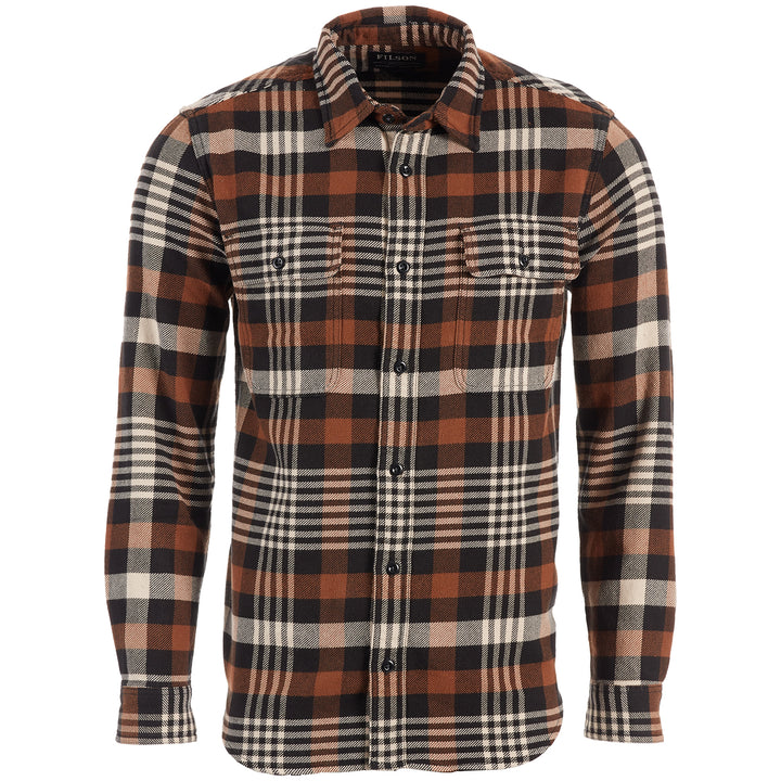 Filson Vintage Flannel Long-Sleeve Work Shirt - Men's Brown/Black/Cream