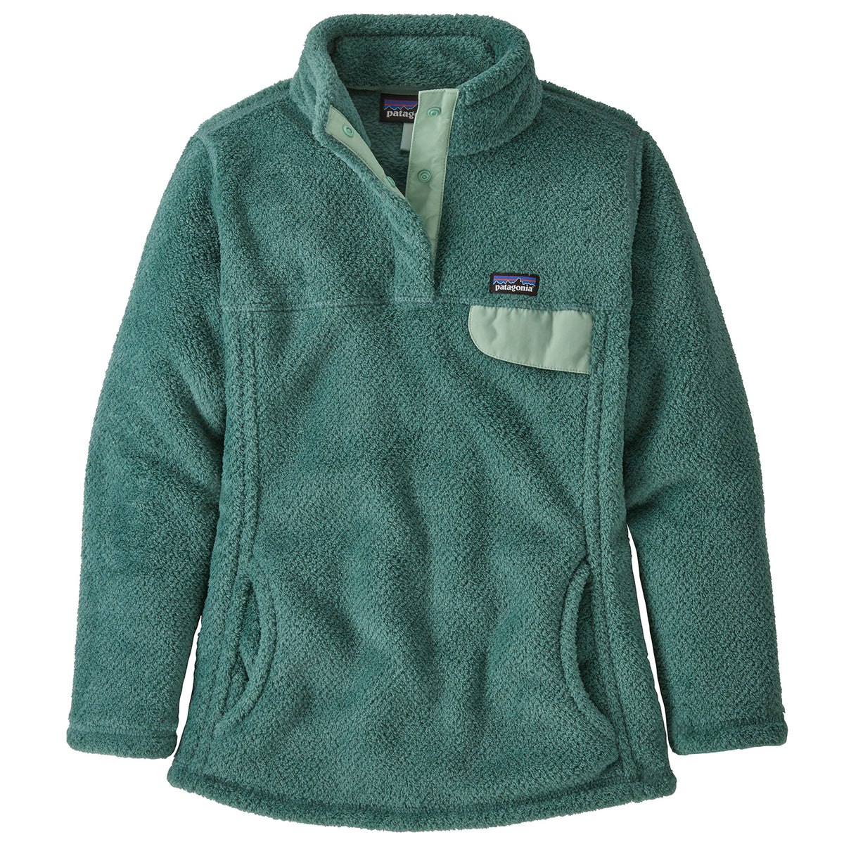 Patagonia Re-Tool Snap-T® Pullover - Girls' Regen Green - Dark Regen Green X-Dye