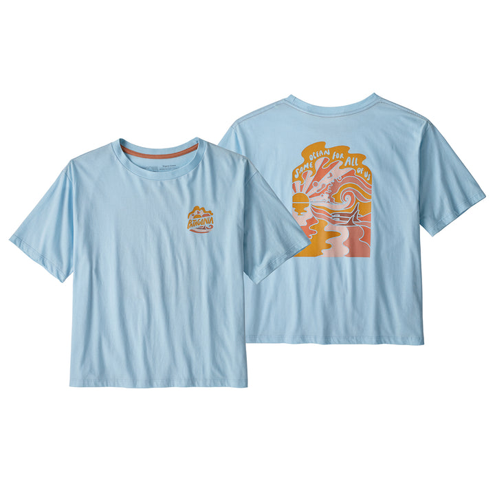 Patagonia Same Ocean Organic Easy Cut T-Shirt - Women's Fin Blue