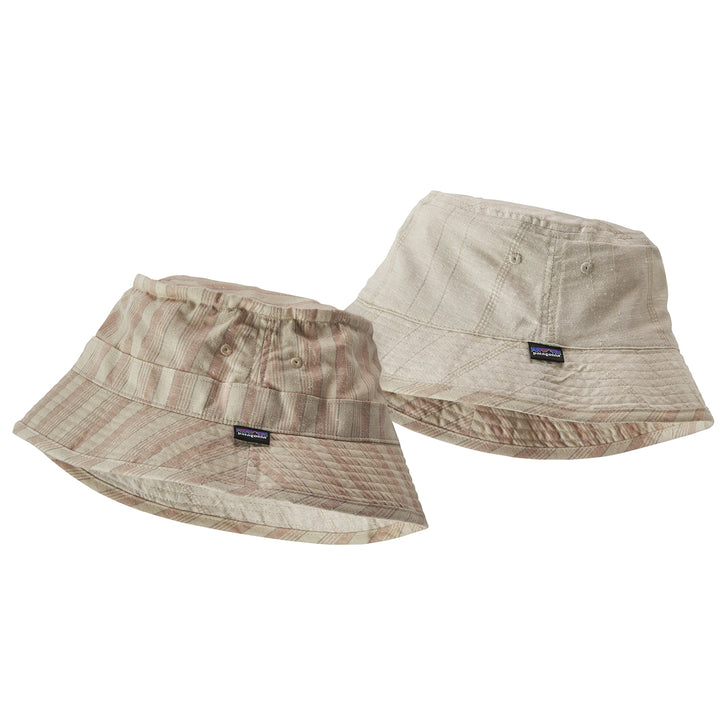 Patagonia Reversible Island Hemp Bucket Hat Dusk Stripe/Pampas Tan