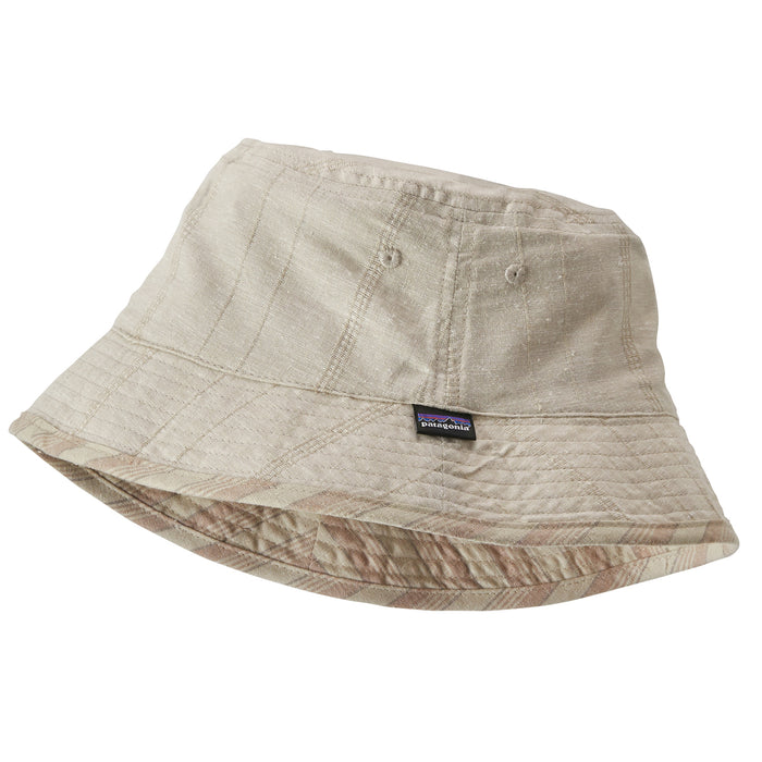 Patagonia Reversible Island Hemp Bucket Hat Dusk Stripe/Pampas Tan