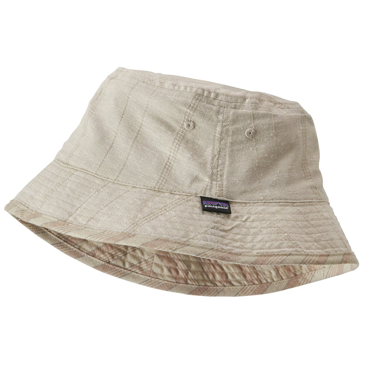 Patagonia Reversible Island Hemp Bucket Hat Dusk Stripe/Pampas Tan