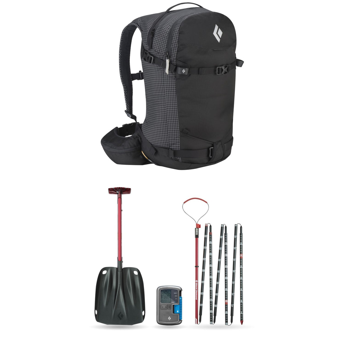 Black Diamond Dawn Patrol 32 (M/L) Pack + Recon BT Avalanche Safety Package