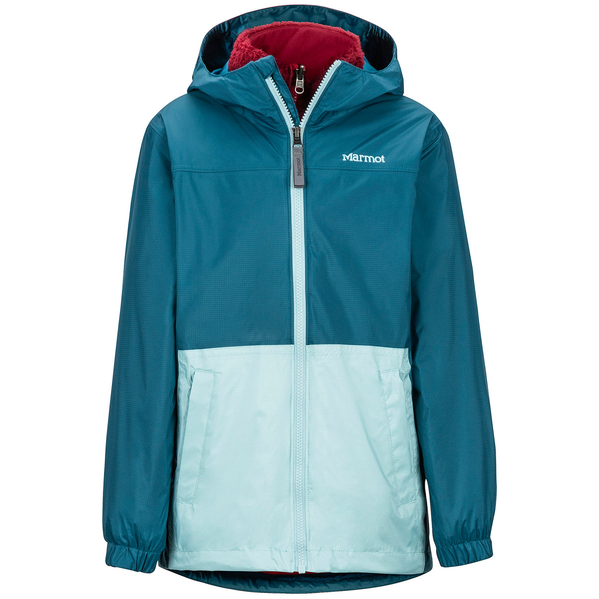 Marmot PreCip Eco Component 3-in-1 Jacket - Boys' Moroccan Blue/Sail blue