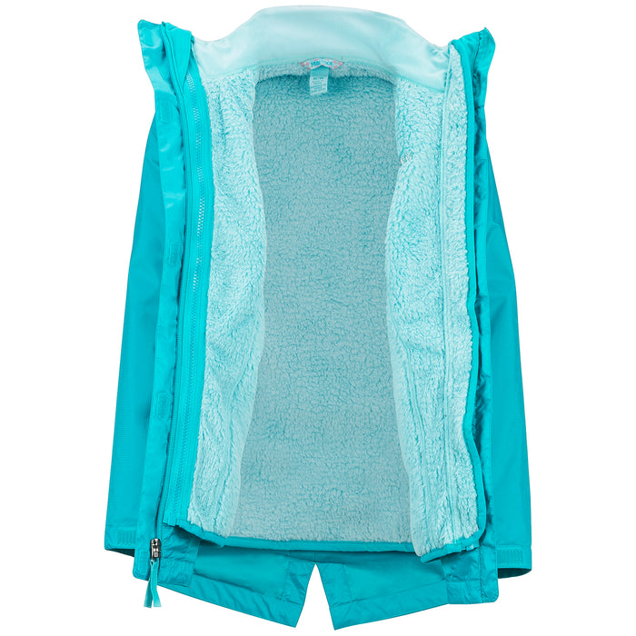 Marmot PreCip Eco Component 3-in-1 Jacket - Girls' Blue Tile