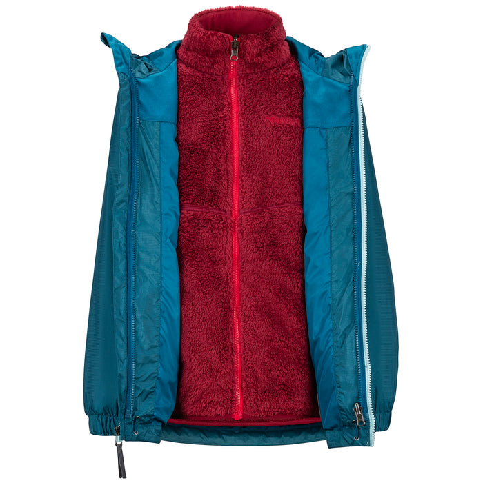 Marmot PreCip Eco Component 3-in-1 Jacket - Boys' Moroccan Blue/Sail blue