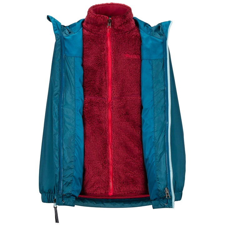 Marmot PreCip Eco Component 3-in-1 Jacket - Boys' Moroccan Blue/Sail blue