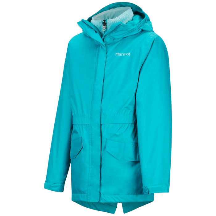 Marmot PreCip Eco Component 3-in-1 Jacket - Girls' Blue Tile
