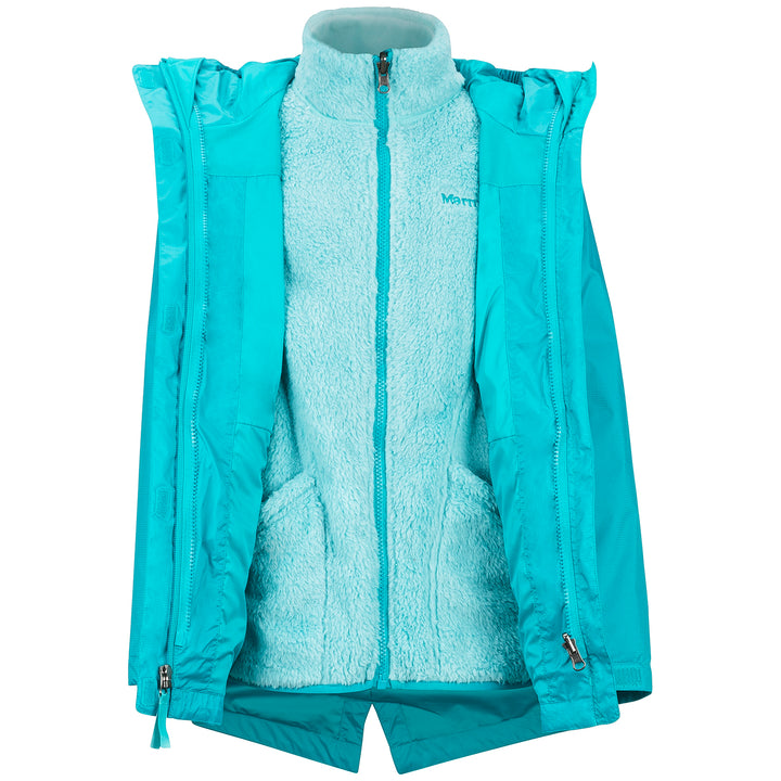 Marmot PreCip Eco Component 3-in-1 Jacket - Girls' Blue Tile