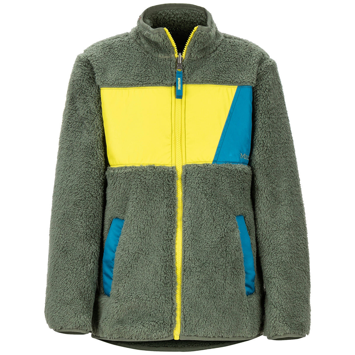 Marmot Roland Fleece - Boys' Crocodile/Citronelle