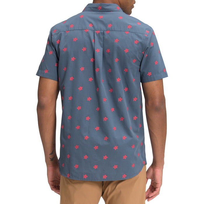 The North Face Baytrail Jacquard Short-Sleeve Shirt - Men's Vintage Indigo Flower Stamp Clip Jacquard