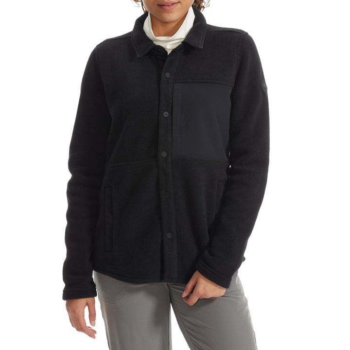 Burton Hearth Snap-Up Fleece - Women's True Black