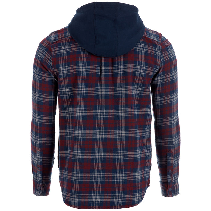 Vans Parkway II Long-Sleeve Hooded Shirt - Men's Dress Blues/Port Royale